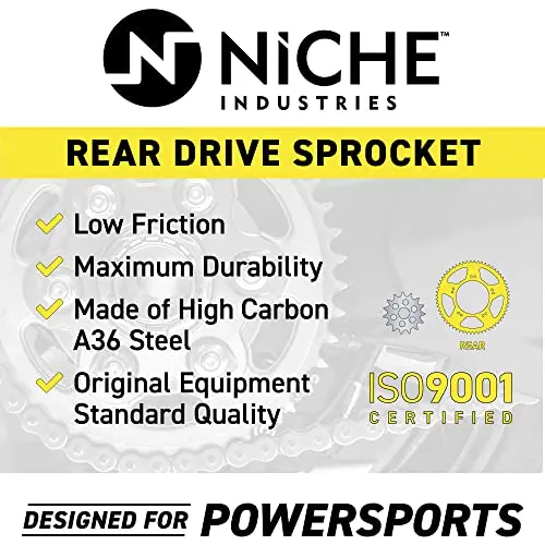 Niche 420 Pitch Front 15T Rear 32T Drive Sprocket Kit For 1983-2006 Yamaha Pw80 Y-Zinger Bw80 Big Wheel 80 2