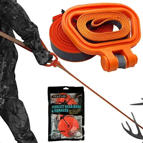 Multus: Deer Drag & Harness; Every Way To Drag A Deer In One Product Fast & Easy! Hunting Gear Hunting Accessory For Deer Hunter 1
