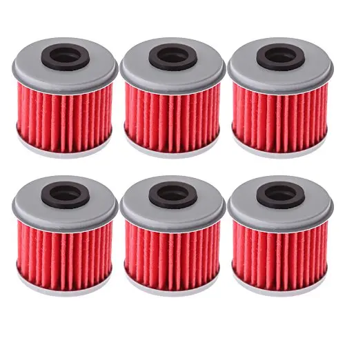 Oil Filter For 2002-2018 Honda Crf450r Crf450 Crf 450R 450 Replaces Part# 15412-Meb-671(Pack Of 6) 1