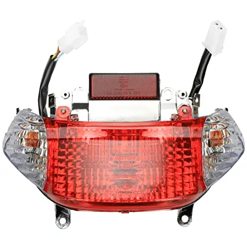 Fvrito Rear Tail Light Brake Turn Signal Taillight For Gy6 49Cc 50Cc Tao Tao Sunny Atm-50 Roketa Sunl Jonway Baja Sc50 Baccio Heat Coolsport Icebear Chinese Scooter Moped Motorcycle Motor 125Cc 150Cc 1