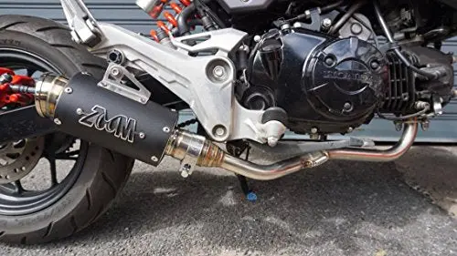 Zoom Exhaust Honda Msx 125 Grom 125Sf 2013-2019 Full System Low Mount Black 2Slz 1