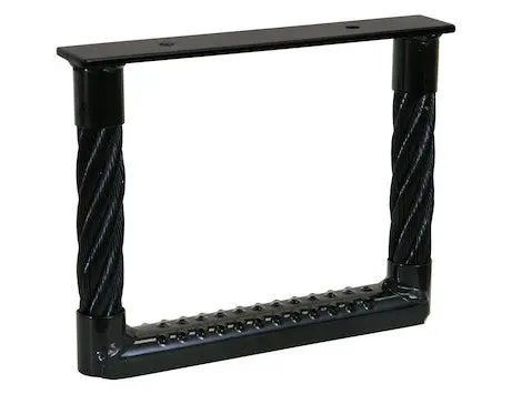 Black Powder Coated Cable Type Truck Step - 9 X 12 X 1.38 Inch Deep | Buyers Products 5230912 1