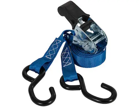 12 Foot Standard Duty Ratchet Tie Down With Rubber Grip - 4 Pack | Buyers Products 5483215 1