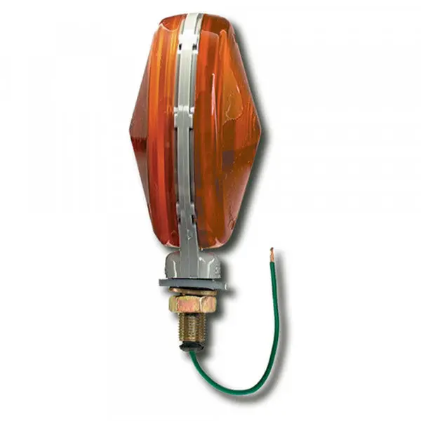 Amber Double Face Pedestal Stop/Tail/Turn Thinline Light, Blunt Cut | Grote 55223 1