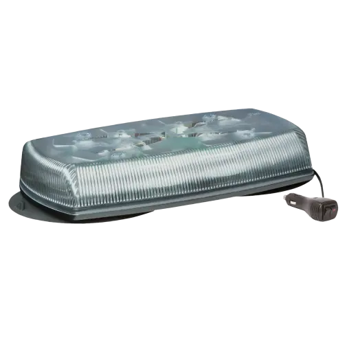 15" Clear/Amber 4 Bolt Mount Led Mini Light Bar, W/ Vacuum-Magnet | Ecco 5580Ca-Vm 1