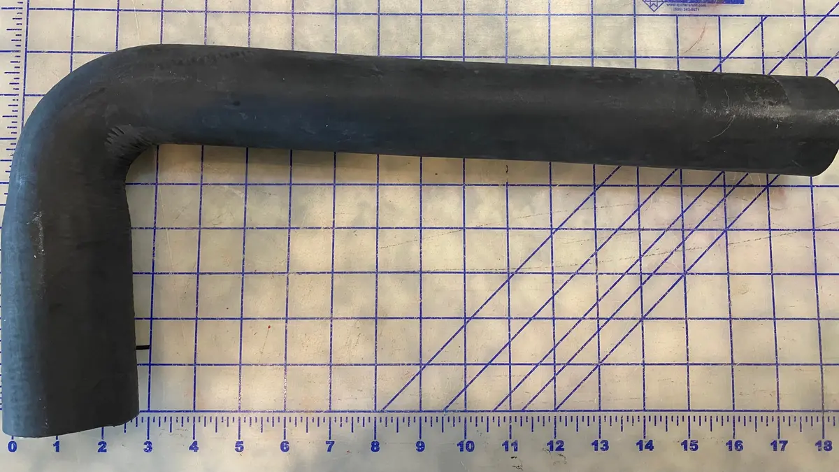 89907Ah 2" Id X 1 3/4 Id 90 Degree Hose Assembly, This Is An Opp Adaptable Hose Product 1