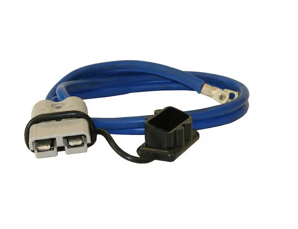 6 Foot Long Battery Side Booster Cables With Gray Quick Connect | Buyers Products 5601020 1