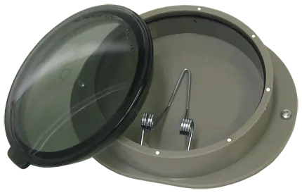 4.5" Round Holder W/ Snap-On Type Lid | 9445 Tectran 1
