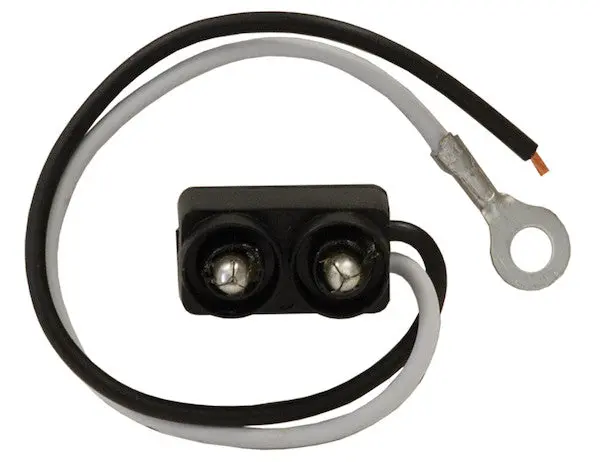 Dot Light Plug 2-Pin Pl-10 Male With Stripped Power And #10 Ring On Ground | Buyers Products 5620250 1