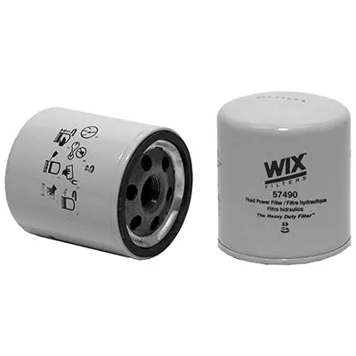 Full Flow Spin-On Cellulose Hydraulic Filter, 3.4" | 57490 Wix 1