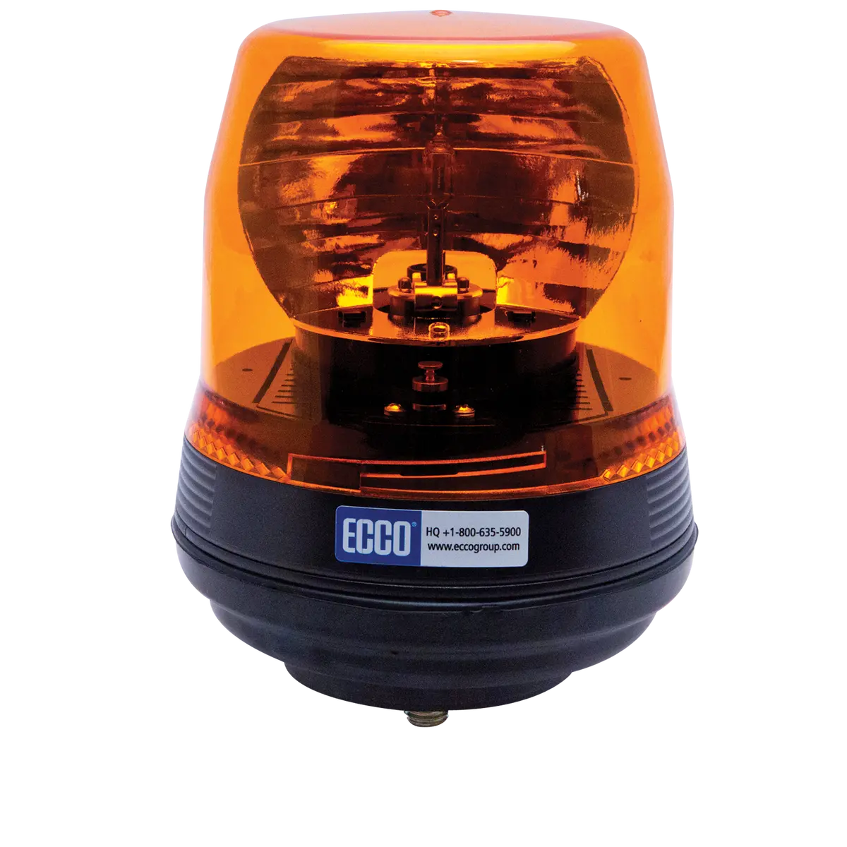 Low Profile Amber Rotating Led Beacon Light, 1 Bolt Mount | Ecco 5816A 1