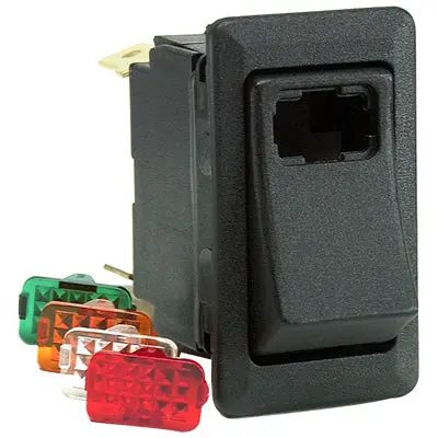 Spst On/Off Illuminated Rocker Switch, 3 Blade Terminal | Cole Hersee 58328-100Bp 1