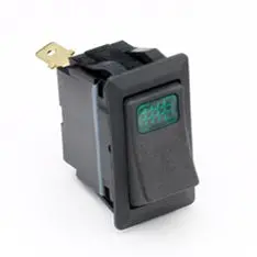 Weather-Resistant Green Illuminated Rocker Switch | Cole Hersee 58328-11Bx 1