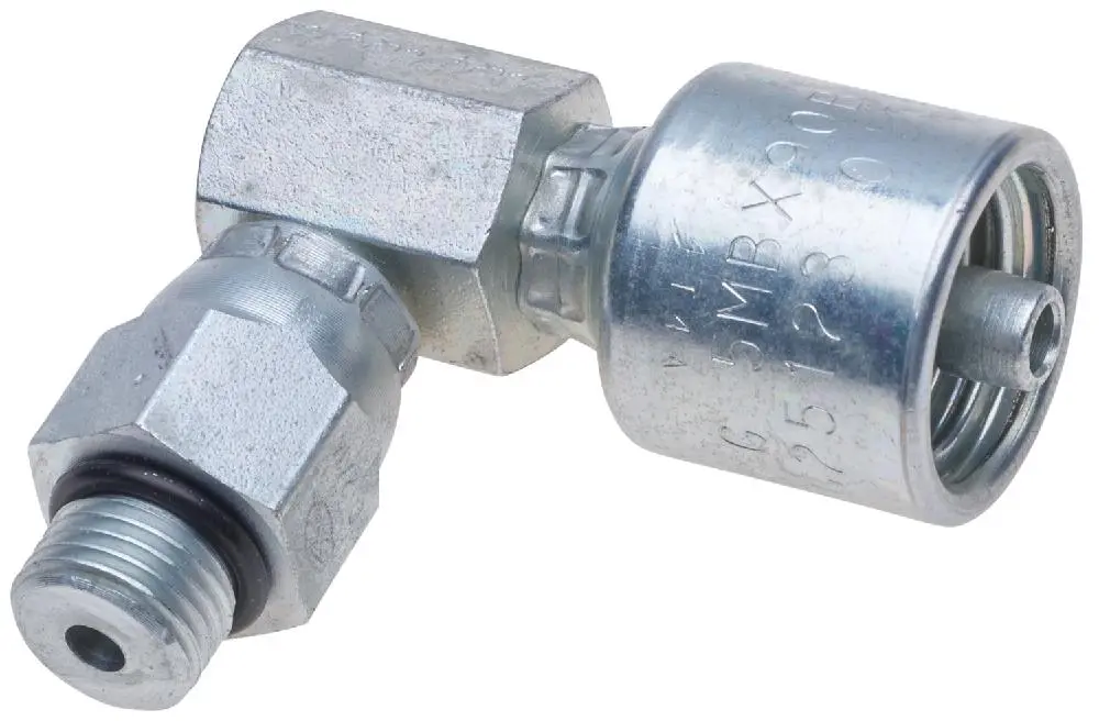 Male O-Ring Boss Swivel - 90 Block (Megacrimp) | G25123-0608 Gates 1