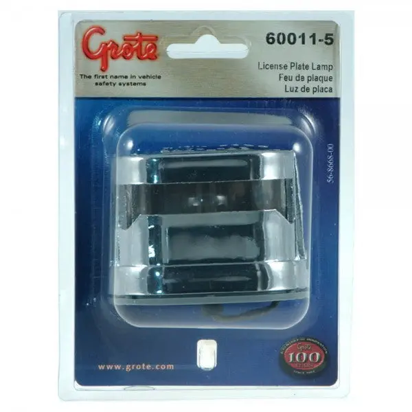 Triple Chrome Resealable Licesnse Light, Blunt Cut | Grote 60011-5 1