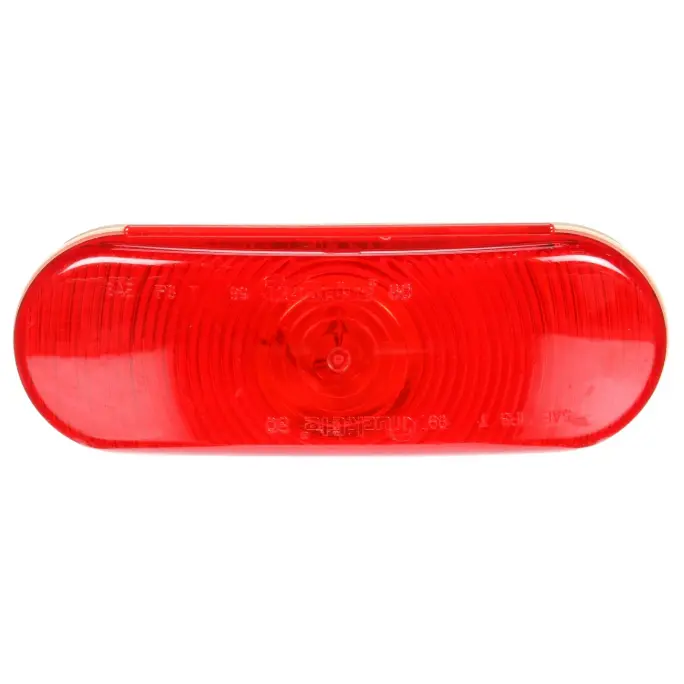 Red Incandescent 2"X6" Oval Stop/Turn/Tail Light, Grommet Mount | Truck-Lite 60283R 1