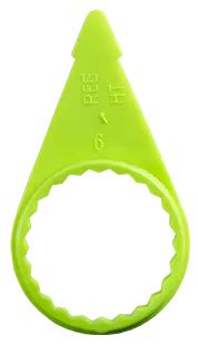 Neon Yellow 1 1/2" Wheel-Nut Indicator Check | Wch02 Tectran 1