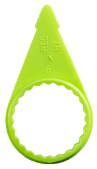 Neon Yellow 7/8" Wheel-Nut Indicator Check | Wch04 Tectran 1