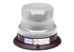 Low Intensity Clear Beacon Strobe Warning Light, 3 Bolt Mount | Ecco 6410C 1