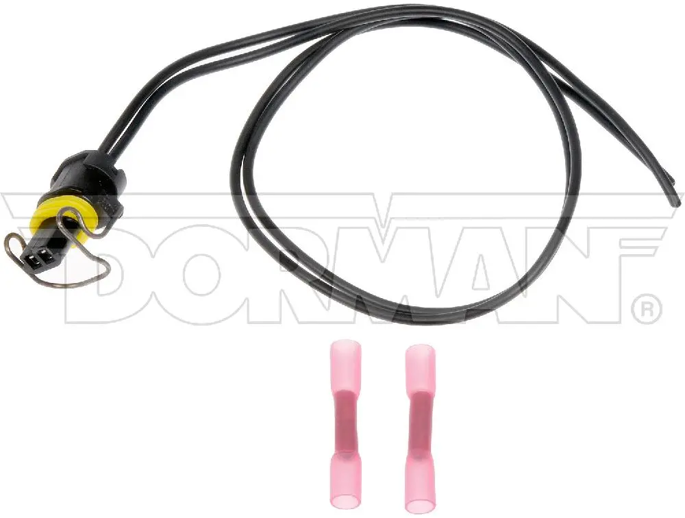2 Wire Pigtail - Waterproof Male Connector With Female Terminals And Clip | 645-1001 Dorman - Hd Solutions 1