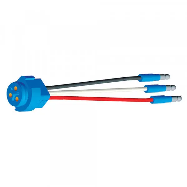 6" Three-Wire Plug-In Pigtails For Male Pin Stop/Turn/Tail Lights | Grote 66815 1