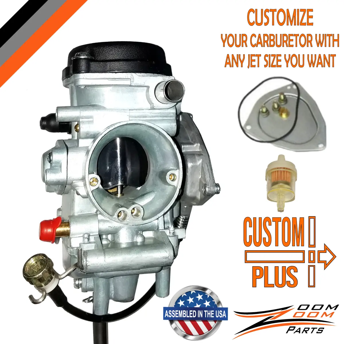 Custom Plus Carburetor & Jetting For 2006 - 2010 Yamaha Wolverine 450 Yfm 450 Yfm450 4X4 1