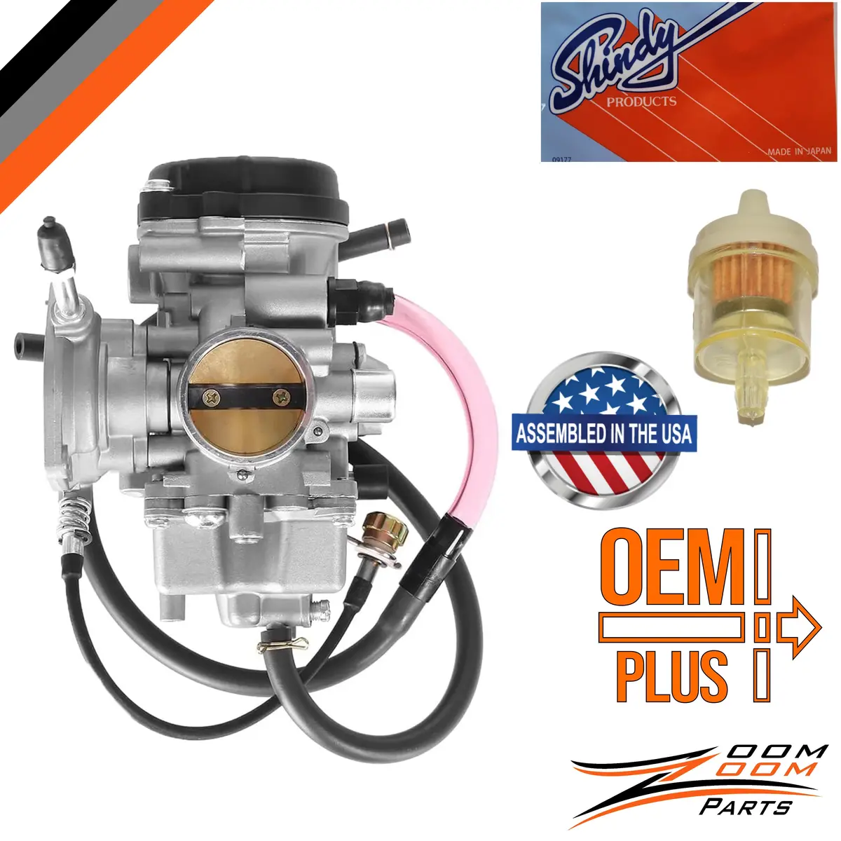 Oem + Plus Carburetor Carb For 2006 2007 2008 2009 Yamaha Wolverine 350 Yfm350 Atv Quad 1
