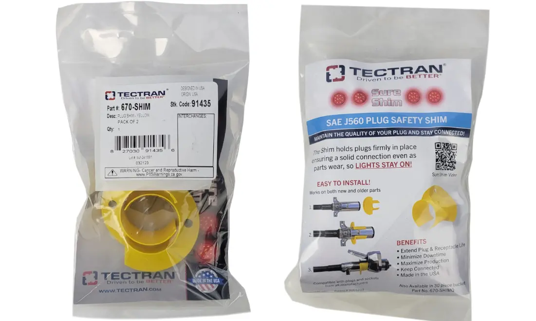 Pigtail Plug Safety Shims (Pack Of 2) | 670-Shim Tectran 1