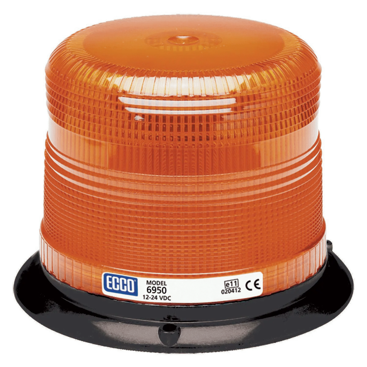 Low Profile Amber Ibeam Diagnostic Indicator Strobe Beacon Light, 3 Bolt Mount | Ecco 6950A 1