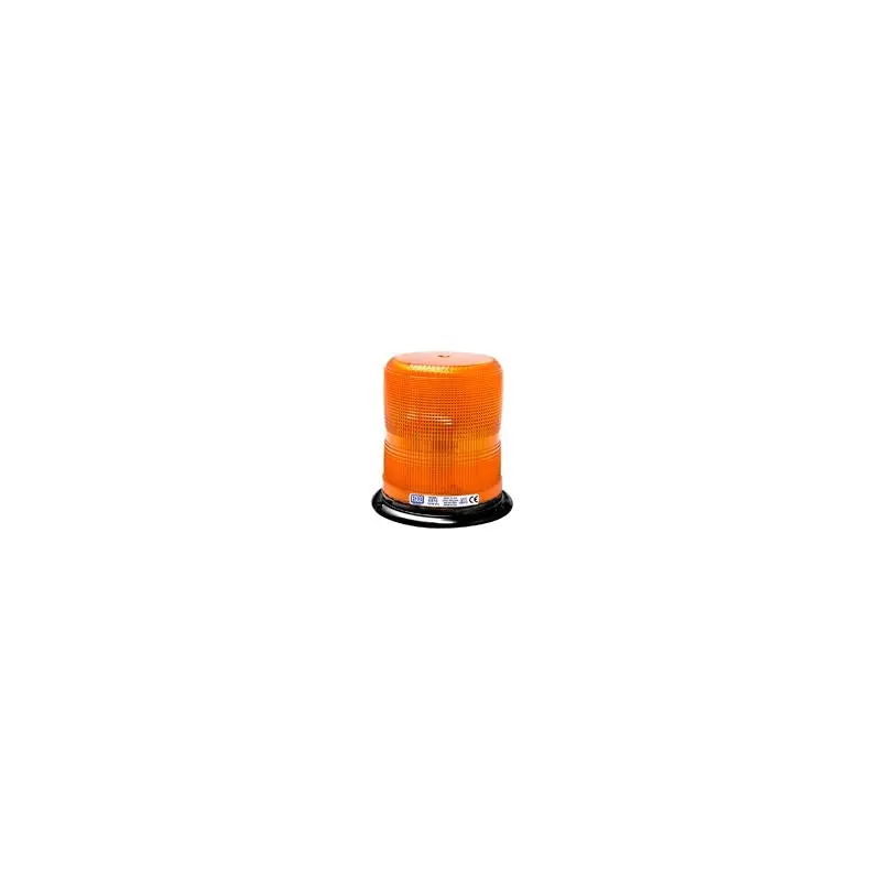 Medium Profile Amber Ibeam Diagnostic Indicator Strobe Beacon Light, 3 Bolt Mount | Ecco 6970A 1