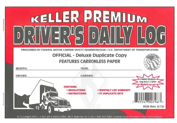 Carbonless Duplicate Driver's Daily Log Book | 701L J.J. Keller 1