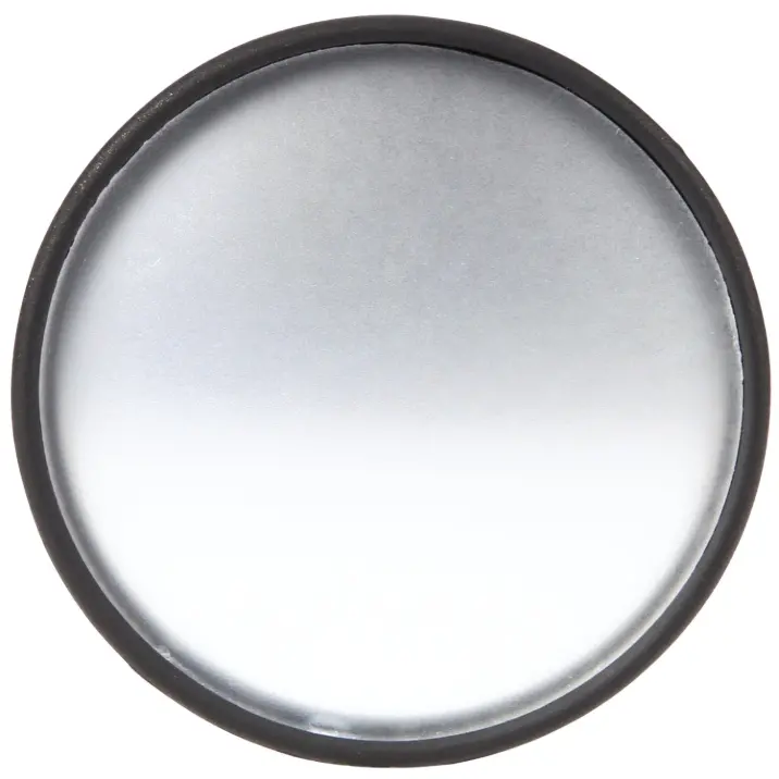 Signal-Stat 2" Round Black Plastic Stick-On Convex Mirror, Universal Mount | Truck-Lite 7038 1