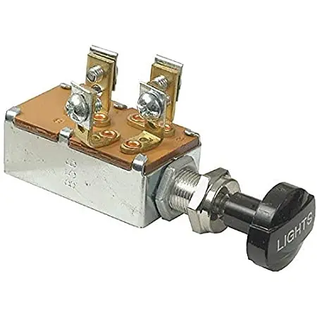 3 Position Headlamp Push Pull Switch, 4 Screw | 7124Bx Cole Hersee 1