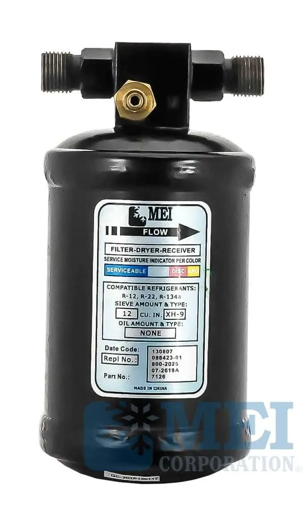 6.5" Steel A/C Reciever Drier For Red Dot - Multi Fit Applications, 3" Diameter | Mei/Air Source 7127 1