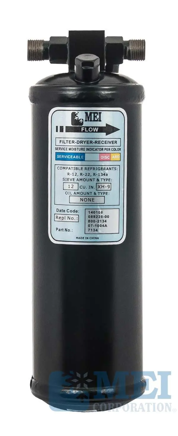 10" Steel A/C Reciever Drier For Kenworth Trucks, 3" Diameter | Mei/Air Source7134 1