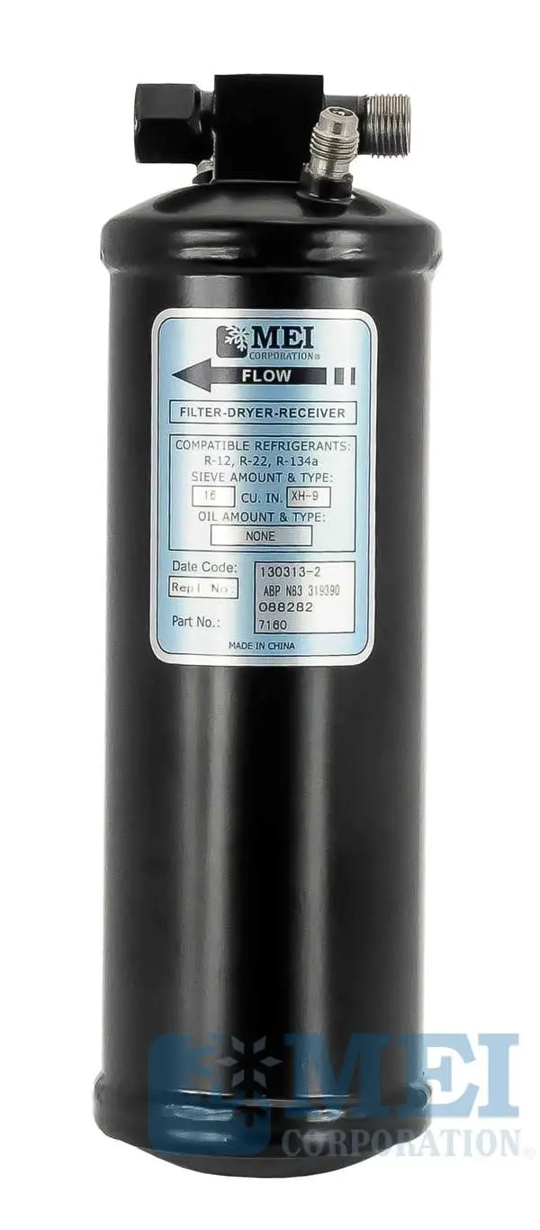 Freightliner 10" Steel A/C Reciever Drier, 3" Diameter | Mei/Air Source 7160 1