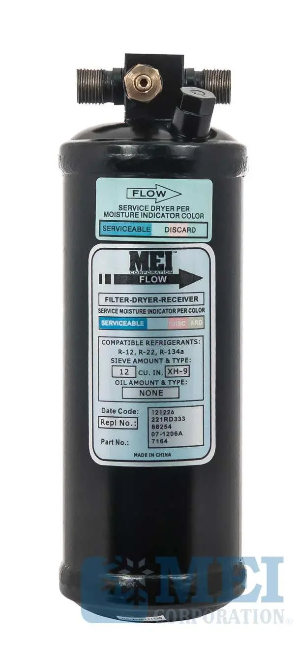 9" Steel A/C Receiver Drier For Mack Trucks, 3" Diameter | Mei/Air Source 7164 1