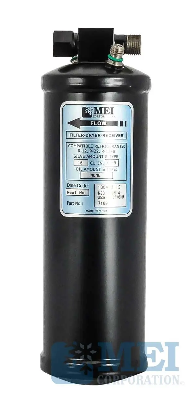 10" Steel A/C Reciever Drier For Freightliner, 3" Diameter | Mei/Air Source7169 1