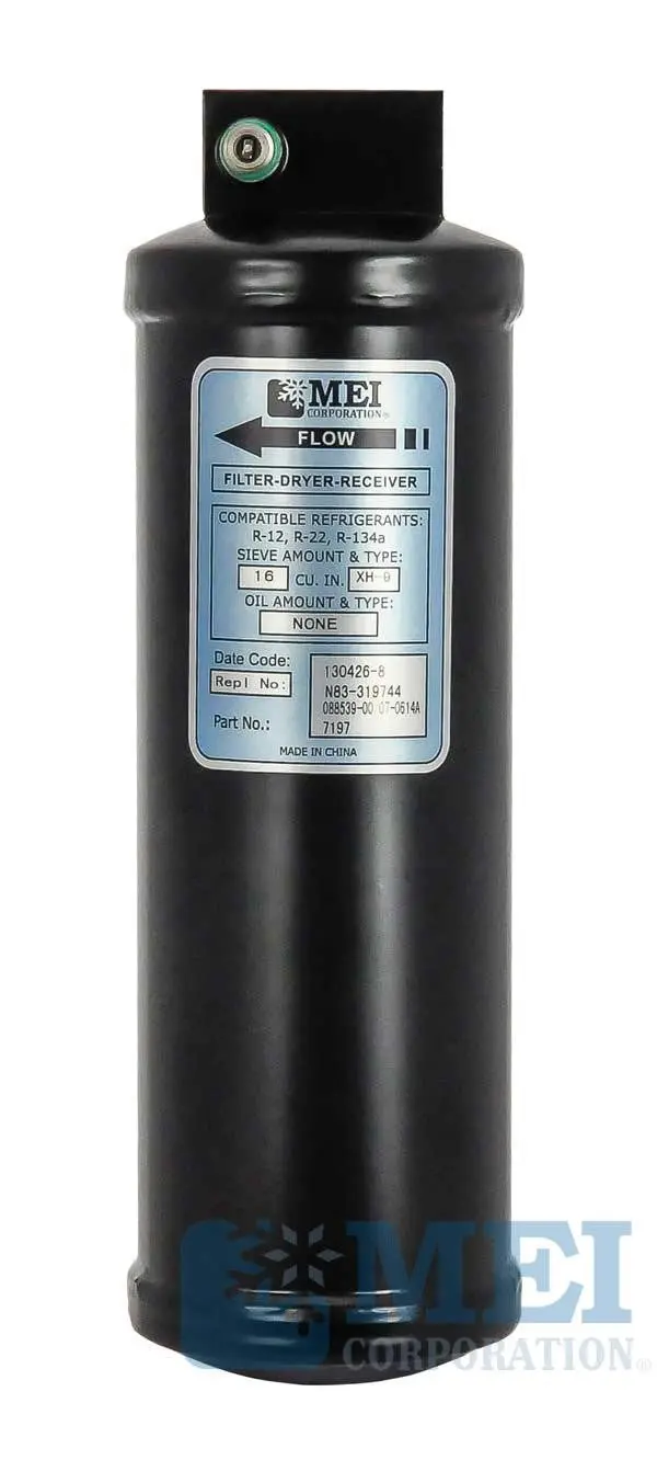 Freightliner 10" Steel A/C Reciever Drier, 3" Diameter | Mei/Air Source 7197 1