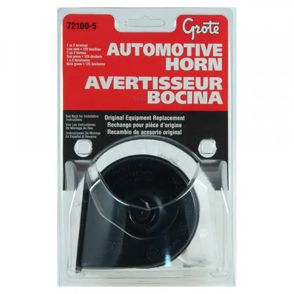 High Domestic Electric Automotive Horn, 125 Decibels | Grote 72100-5 1