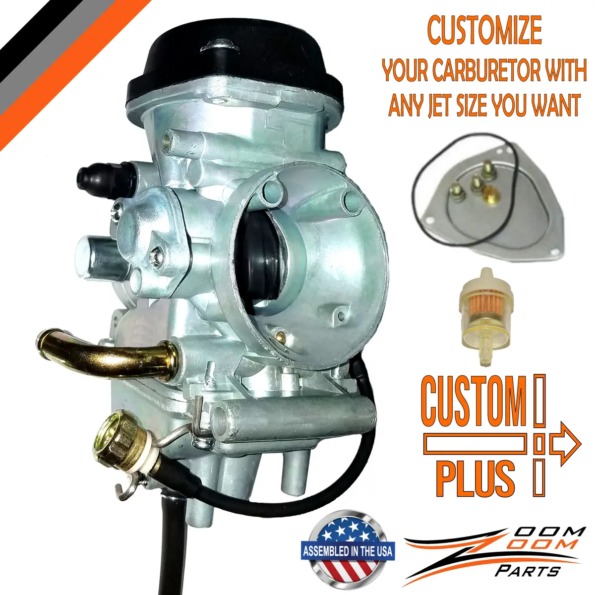 Custom Plus & Jetting Carburetor For 2004-2013 Yamaha Raptor 350 Yfm350 1