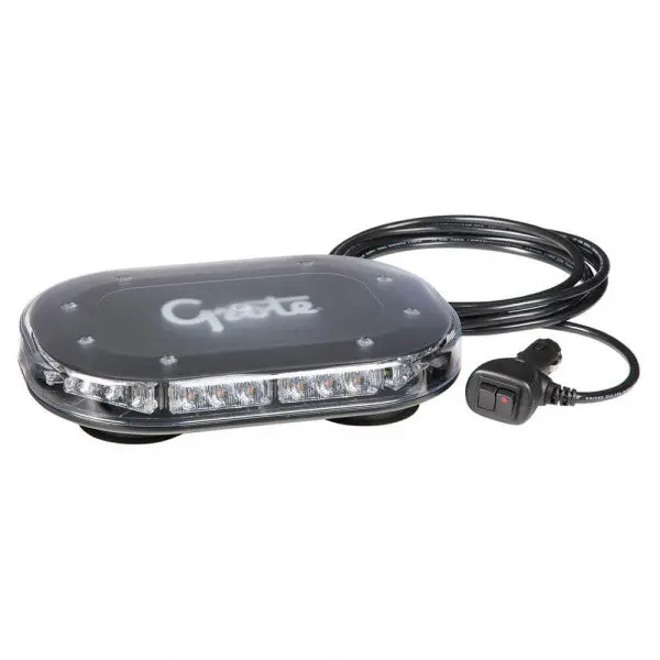 Amber Low Profile Compact Led Light Bar, Magnetic Mount | 77803 Grote 1