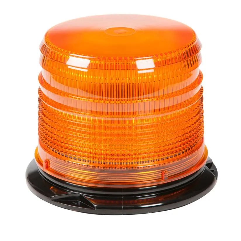 Medium Profile Short Dome Amber Led Beacon, Permanent Mount | 78853 Grote 1