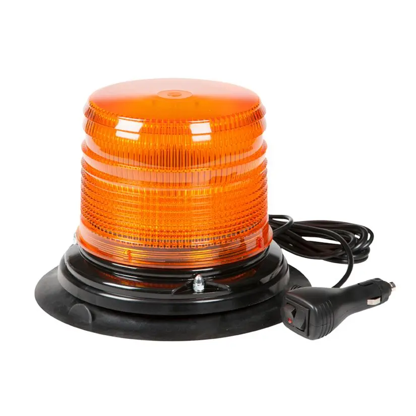 Medium Profile Short Dome Amber Led Beacon, Vacuum Mount | 78863 Grote 1