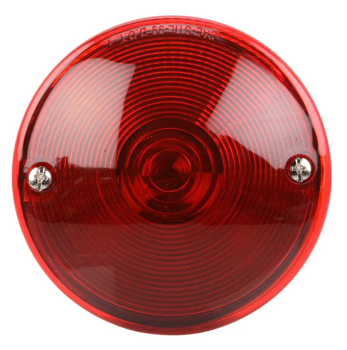 80 Series Clear/Red Incandescent 4" Round Stop/Turn/Tail Light, Hardwired & 2 Screw Mount | Truck-Lite 80463R 1