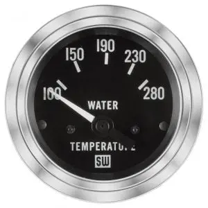 Deluxe Water Temperature Gauge, 100-280 °F | 82307 Stewart Warner 1