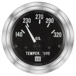 Deluxe Oil Temp Gauge, 140-320 °F | 82308 Stewart Warner 1