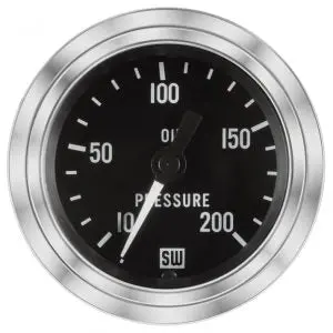 Deluxe Oil Pressure Gauge, 10-200 Psi | 82324 Stewart Warner 1