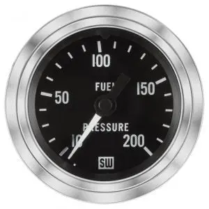 Deluxe Fuel Pressure Gauge, 10-200 Psi | 82325 Stewart Warner 1