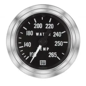 Deluxe Water Temperature Gauge, 100-265 °F | 82326-216 Stewart Warner 1